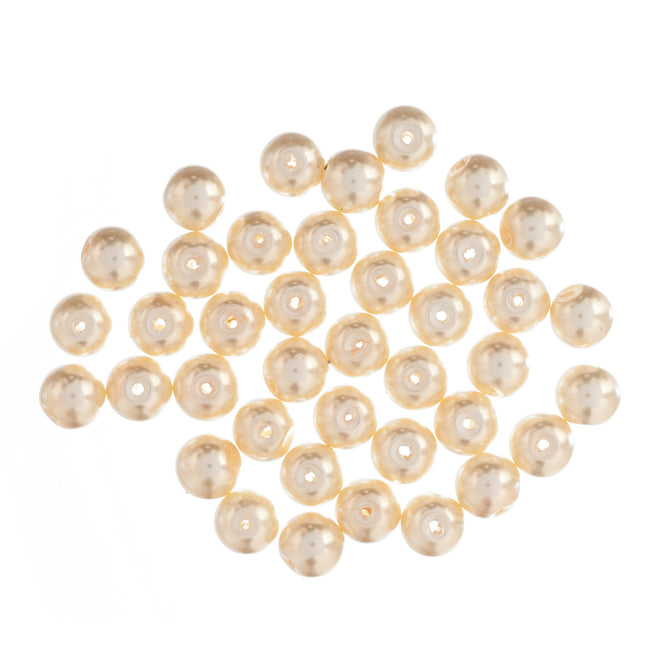 Glass Pearl Beads 40-100 Pack Trimits Essentials Beading Supplies Jewellery Beadwork DIY Handmade