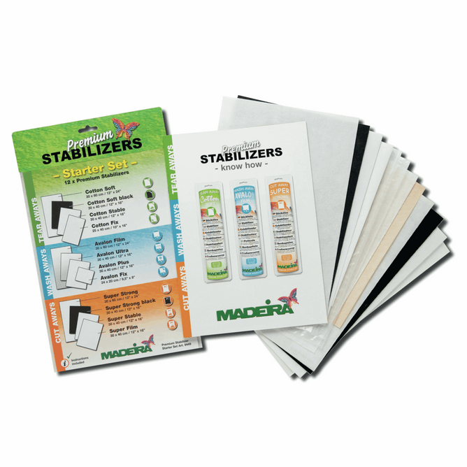 Madeira Sewing Embroidery Stabilizer: Starter Kit: 5 Sets