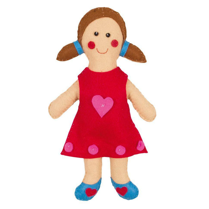 Dolly Doll Felt Appliqu?® Craft Kit Embellishments Needlecraft Kits Canvases 33cm - Hobby & Crafts