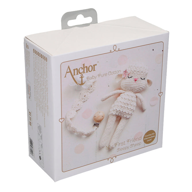 Crochet Kit Amigurumi Baby Sheep Pure Cotton | Medium Skilled