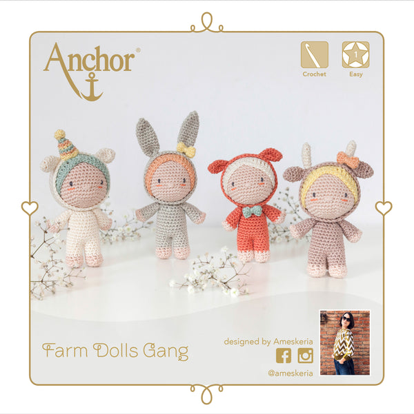 Crochet Kit Amigurumis Crochet Kit Amigurumis Farm Dolls Gang Creativa | Beginner Friendly