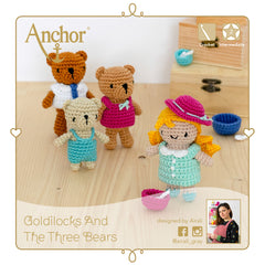 Crochet Kit Amigurumis Goldilocks & The Three Bears Creativa | Medium Skill