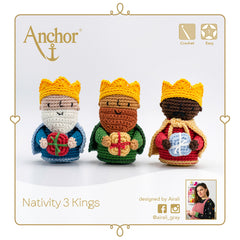 Crochet Kit Amigurumi Nativity: The Three Kings Creativa | Medium Skill
