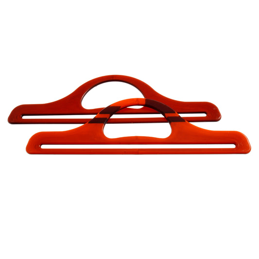 Pair Of Plastic Bag Handles For Bag Making 11 inch Dark Brown - Hobby & Crafts