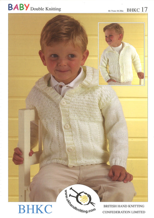 Double Knitting Crocheting Pattern Jacket 0 To 2 Years 41-56 cm 16-22 inches - Hobby & Crafts