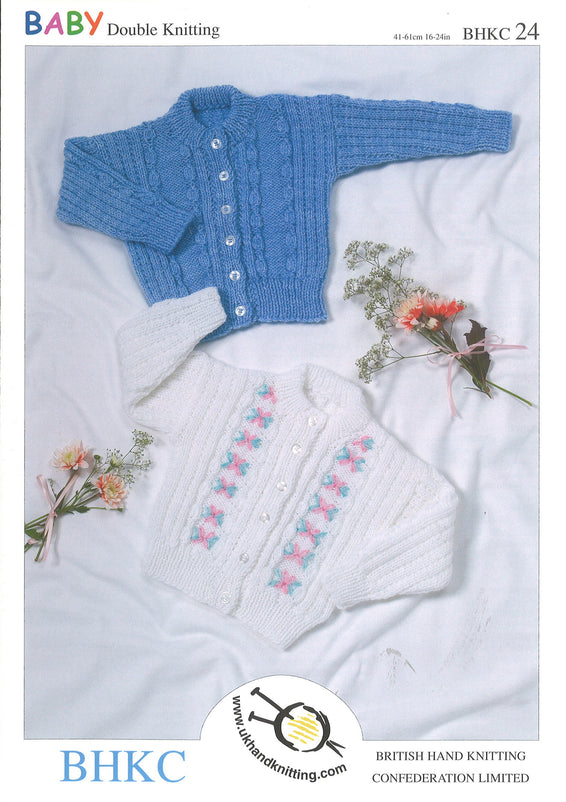 Double Knitting Pattern Tyrolean Style Cardigan 0 to 4 Years 41-61 cm 16- 24 inches - Hobby & Crafts