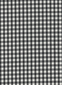 Black Gingham Polycotton 1/4