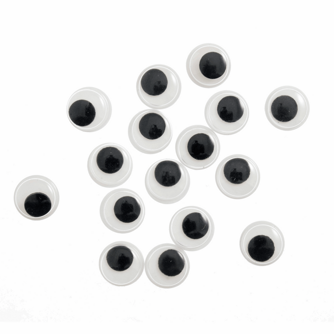 Minicraft Goo Goo Stick On Moving Eyes 3mm - Black