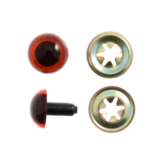 Trimits Soft Toy Safety Eyes 21mm Amber - Hobby & Crafts