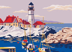 Collection d'Art Printed Needlepoint Tapestry Canvas Needlecraft 30x40cm - Lighthouse