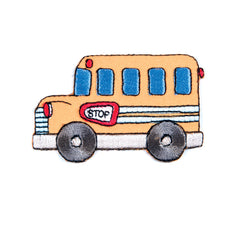 Sew On Motifs Lace Jeans Dresses Garments Appliques Patches 3.7 cm -School Bus - Hobby & Crafts