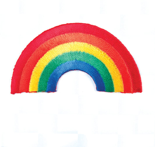 Sew On Motifs Lace Jeans Dresses Garments Appliques Patches Craft 3.8cm -Rainbow - Hobby & Crafts