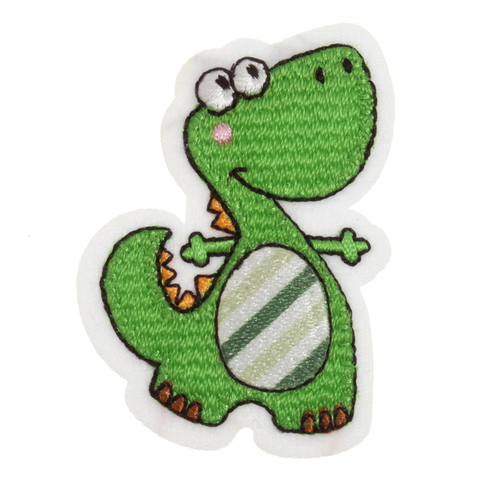 Sew On Motifs Lace Jeans Dresses Garments Appliques Patches Craft 6 cm -Dinosaur - Hobby & Crafts