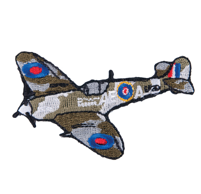 Sew On Motifs Lace Jeans Dresses Garments Appliques Patches 4.5cm -Fighter Plane - Hobby & Crafts