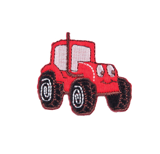 Sew On Motifs Lace Jeans Dresses Garments Appliques Patches 4.4 cm -Red Tractor - Hobby & Crafts