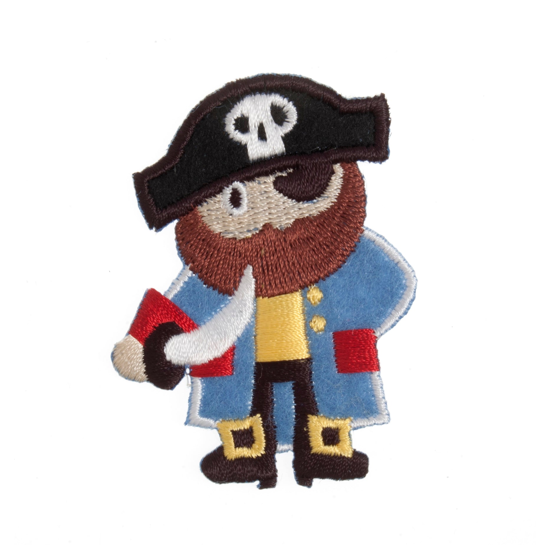 Sew On Motifs Lace Jeans Dresses Garments Applique Patches Crafts 5 cm -Pirate - Hobby & Crafts