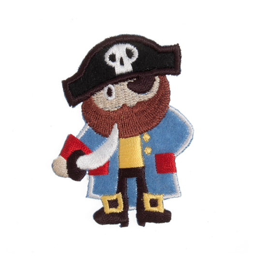 Sew On Motifs Lace Jeans Dresses Garments Applique Patches Crafts 5 cm -Pirate - Hobby & Crafts