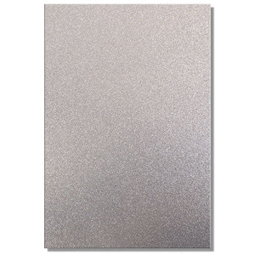A4 Dovecraft Glitter Card Sheet Card Making 220gsm - Silver - Hobby & Crafts