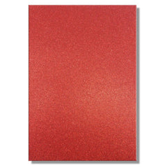 A4 Dovecraft Glitter Card Sheet Card Making 220gsm - Red - Hobby & Crafts