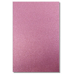 A4 Dovecraft Glitter Card Sheet Card Making 220gsm - Pink - Hobby & Crafts