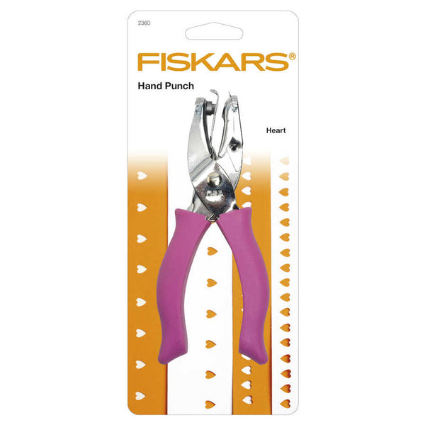 Fiskars Softgrip Hand Punches Circular Heart Confetti Catcher