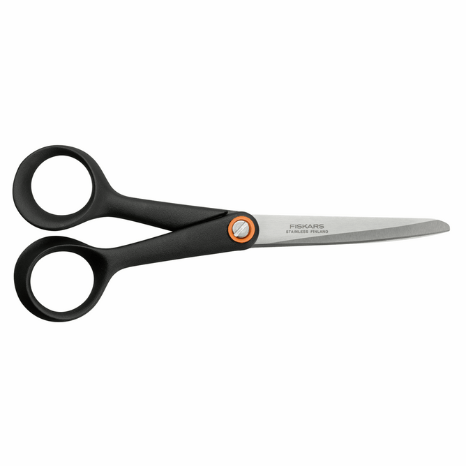 General Purpose Scissor Sharp Blade For Cutting Paper Fabric Sewing Accessory Black 17 cm