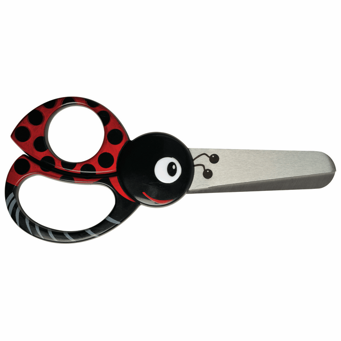 Fiskars Scissors:  Kids: Animals: Ladybug: 13cm Paper Fabric Sewing Accessory