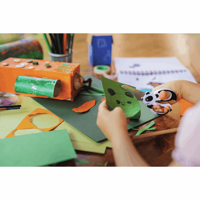 Fiskars Scissors:  Kids: Animals: Panda: 13cm Paper Fabric Sewing Accessory