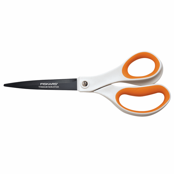 Fiskars Scissors Titanium Non-Stick 21cm | Paper Fabric Sewing Accessory