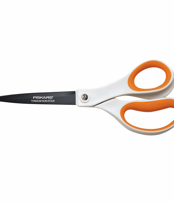 Fiskars Scissors Titanium Non-Stick 21cm | Paper Fabric Sewing Accessory