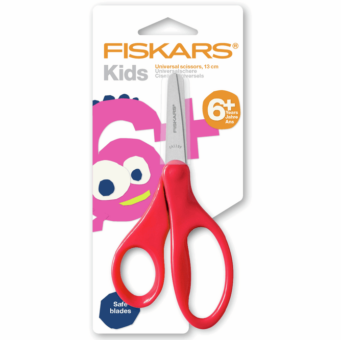Fiskars Scissors  Kids 13cm Antimicrobial Blunt | Paper Fabric Sewing Accessory