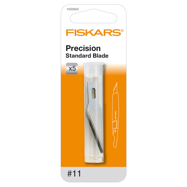 Fiskars Refill Blades Precision No.11 Standard Pack of 5 For Art Cutters F6711 & F1352