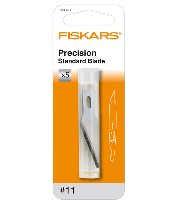 Fiskars Refill Blades Precision No.11 Standard Pack of 5 For Art Cutters F6711 & F1352