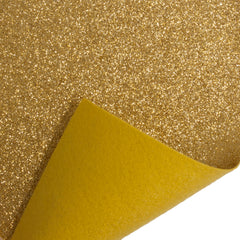 Glitter Acrylic Felt Roll Fabric Crafts Width 45 cm x 1 Meter - Gold
