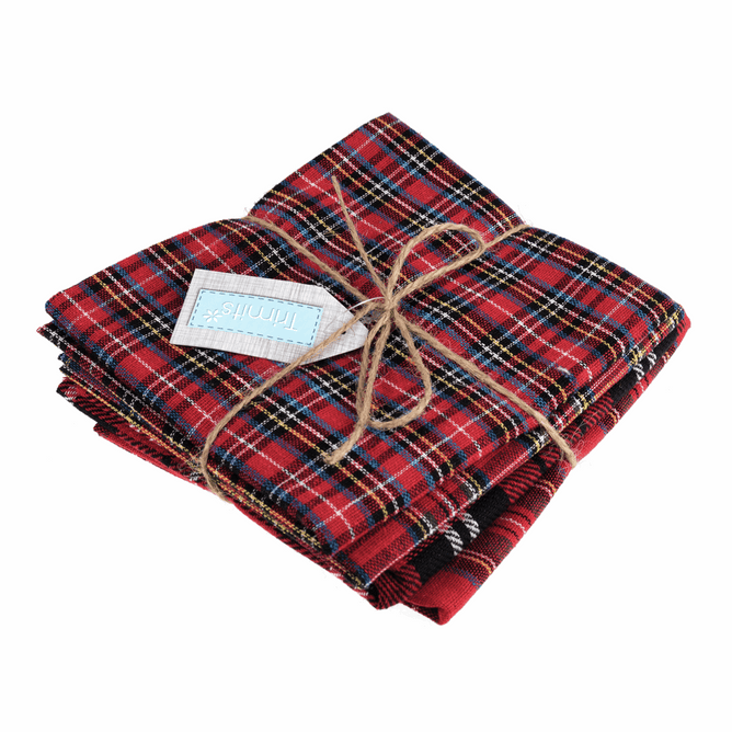 Fabric Bundles Fat Quarter Bundle Tartans | Christmas Theme | Polycotton| Pack of 4