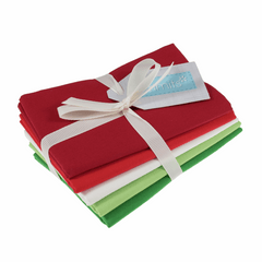 Festive Colours Fabrics | Fat Quarter Tartans | 100% Cotton | Pack of 5
