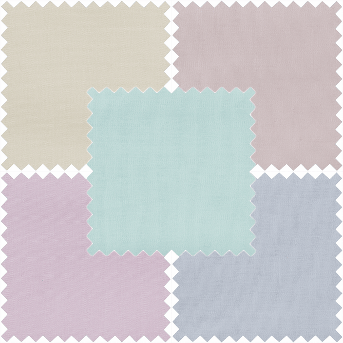 Pastel Colours Fabrics | Fat Quarter Tartans | 100% Cotton | Pack of 5