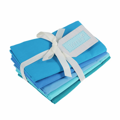 Seaside Colours Fabrics | Fat Quarter Tartans | 100% Cotton | Pack of 5