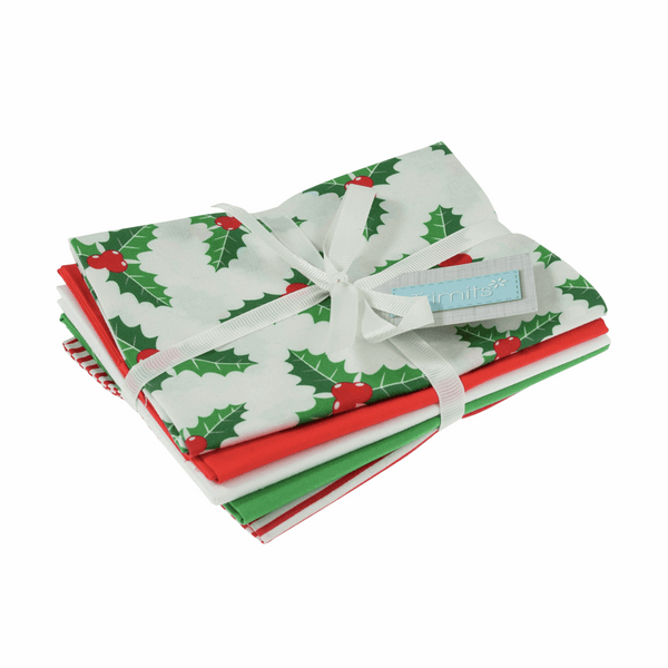 Christmas Classic Fabrics | Fat Quarter Tartans | Cotton | Pack of 5