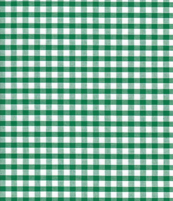 Green Gingham Polycotton 1/4