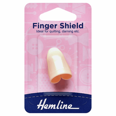 Hemline White Colour Plastic Index Finger Shield Hand Sewing Quilting Darning