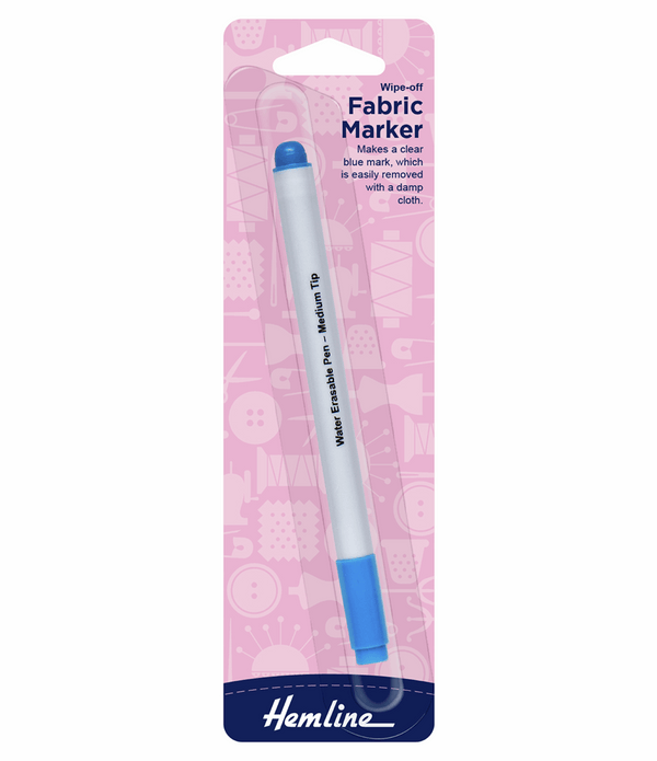 Hemline Blue Colour Fabric Marker Pen Embroidery Quilting Hand Sewing