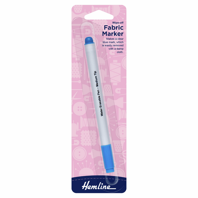 Hemline Blue Colour Fabric Marker Pen Embroidery Quilting Hand Sewing