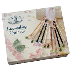 Lacemaking Craft Kit | Instructions Pillow Bobbins Wire Beads Fabric Adhesive Cards