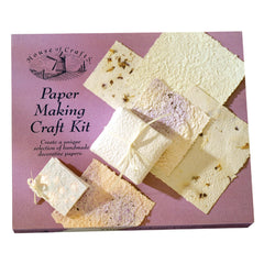 Paper Making Craft Kit Instructions Mesh Pulp Frame Colourants Ribbon Adhesive Spreader