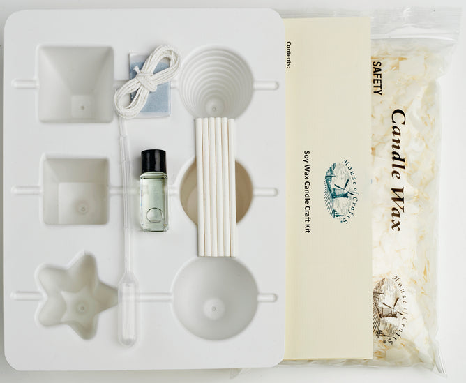 Soy Wax Candle Craft Kit | Instructions Soy Wax Mould Fragrance Pipette Wick Rods