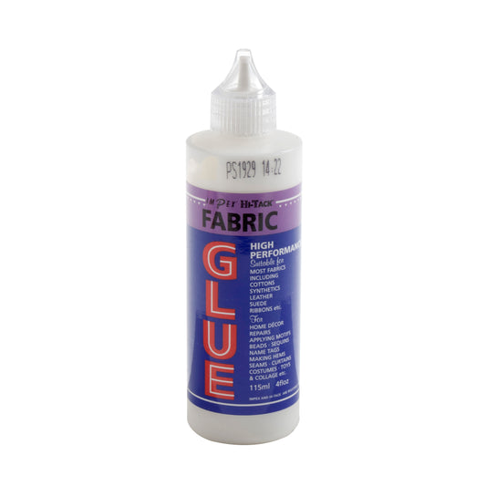 Hi-Tack Fabric Quality Craft Glue All Materials - 115ml Bottle - Hobby & Crafts