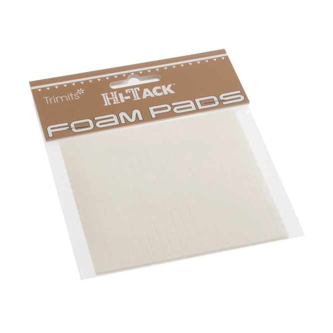 Hi Tack 2mm Foam Pads 5 x 5mm Square - White - Hobby & Crafts