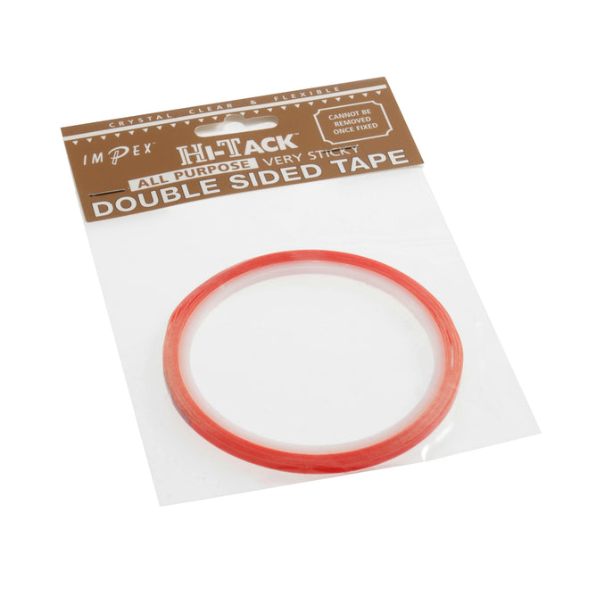 Hi-Tack Double Sided Clear Adhesive Tape 3mm x 5m - Hobby & Crafts