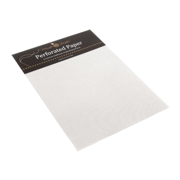 Mill Hill Perforated Paper 14 Count : White - Hobby & Crafts